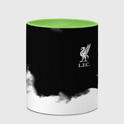 Кружка 3D Liverpool текстура, цвет: 3D-белый + светло-зеленый — фото 2