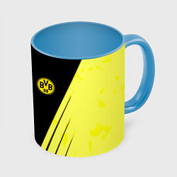 Кружка цветная Borussia geometry yellow