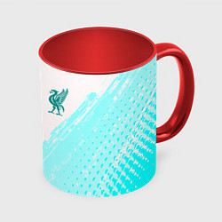 Кружка цветная Liverpool logo texture fc