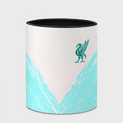 Кружка 3D Liverpool logo texture fc, цвет: 3D-белый + черный — фото 2
