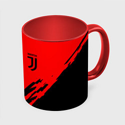 Кружка цветная Juventus краски спорт фк