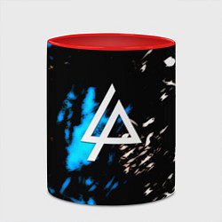 Кружка 3D Linkin park холодные краски, цвет: 3D-белый + красный — фото 2