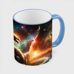 Кружка цветная The incredible space dragon