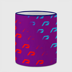 Кружка 3D НФС лого градиент текстура, цвет: 3D-синий кант — фото 2