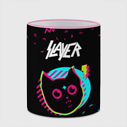 Кружка 3D Slayer - rock star cat, цвет: 3D-розовый кант — фото 2