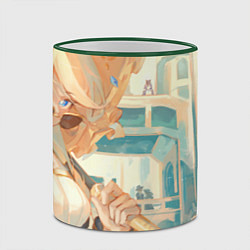 Кружка 3D Genshin Impact Навия glasses, цвет: 3D-зеленый кант — фото 2