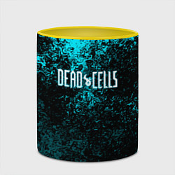 Кружка 3D Dead Cells брызги красок, цвет: 3D-белый + желтый — фото 2