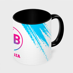 Кружка цветная Borussia neon gradient style