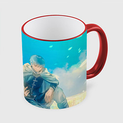 Кружка цветная Sousou no Frieren Himmel butterfly
