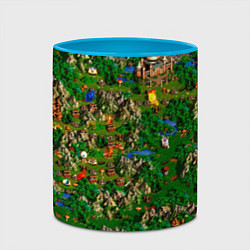 Кружка 3D Карта из Героев 3, цвет: 3D-белый + небесно-голубой — фото 2