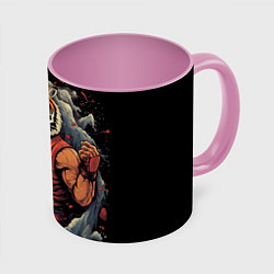 Кружка цветная Тигр в стойке тайский бокс