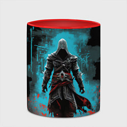 Кружка 3D Assassins creed подводный город, цвет: 3D-белый + красный — фото 2