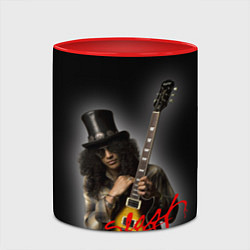 Кружка 3D Slash музыкант группы Guns N Roses, цвет: 3D-белый + красный — фото 2