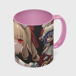 Кружка 3D Touhou Project Flandre милая, цвет: 3D-белый + розовый