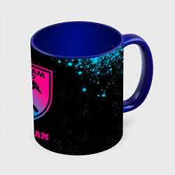 Кружка 3D West Ham - neon gradient, цвет: 3D-белый + синий