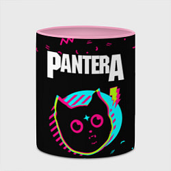 Кружка 3D Pantera - rock star cat, цвет: 3D-белый + розовый — фото 2