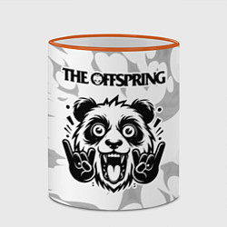 Кружка 3D The Offspring рок панда на светлом фоне, цвет: 3D-оранжевый кант — фото 2