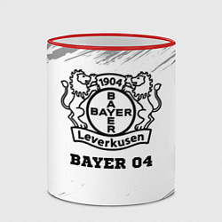 Кружка 3D Bayer 04 sport на светлом фоне, цвет: 3D-красный кант — фото 2