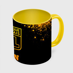 Кружка цветная Lyon - gold gradient