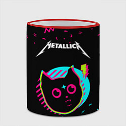 Кружка 3D Metallica - rock star cat, цвет: 3D-красный кант — фото 2