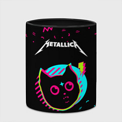 Кружка 3D Metallica - rock star cat, цвет: 3D-белый + черный — фото 2