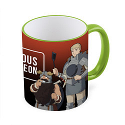 Кружка 3D Delicious in Dungeon - Characters, цвет: 3D-светло-зеленый кант