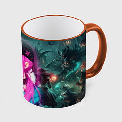 Кружка цветная League Of Legends Akali Kda