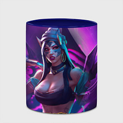 Кружка 3D League of Legends Kaisa Kda style, цвет: 3D-белый + синий — фото 2