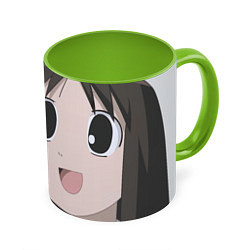 Кружка 3D Azumanga Daioh Аюму Касуга, цвет: 3D-белый + светло-зеленый