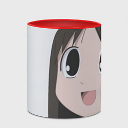 Кружка 3D Azumanga Daioh Аюму Касуга, цвет: 3D-белый + красный — фото 2