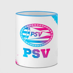 Кружка 3D PSV neon gradient style, цвет: 3D-небесно-голубой кант — фото 2