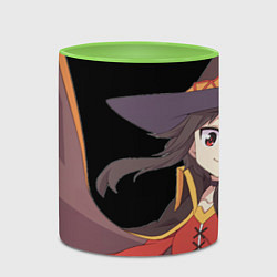Кружка 3D Konosuba Мэгумин, цвет: 3D-белый + светло-зеленый — фото 2