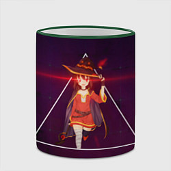 Кружка 3D Konosuba Мэгумин cute, цвет: 3D-зеленый кант — фото 2