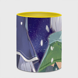 Кружка 3D Konosuba Эрис Крис, цвет: 3D-белый + желтый — фото 2