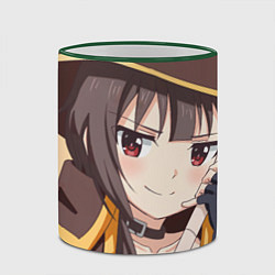 Кружка 3D Konosuba Мэгумин cute, цвет: 3D-зеленый кант — фото 2