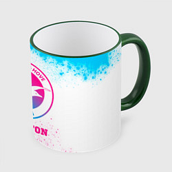 Кружка цветная Brighton neon gradient style