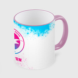 Кружка цветная Brighton neon gradient style