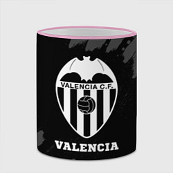 Кружка 3D Valencia sport на темном фоне, цвет: 3D-розовый кант — фото 2