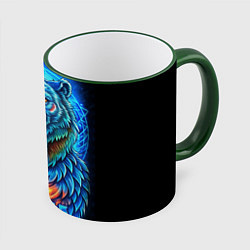 Кружка цветная Ледяной белый русский медведь