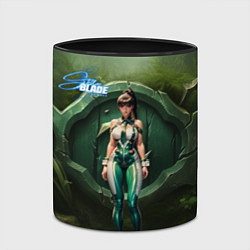 Кружка 3D Stellar Blade Eve girl, цвет: 3D-белый + черный — фото 2