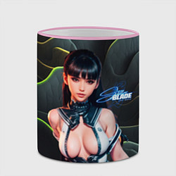 Кружка 3D Stellar Blade Eve откровенный наряд, цвет: 3D-розовый кант — фото 2