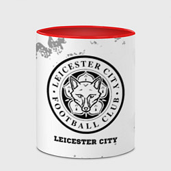 Кружка 3D Leicester City sport на светлом фоне, цвет: 3D-белый + красный — фото 2