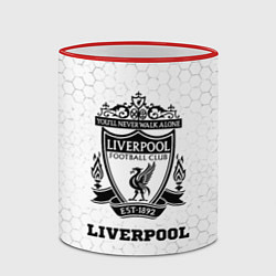 Кружка 3D Liverpool sport на светлом фоне, цвет: 3D-красный кант — фото 2
