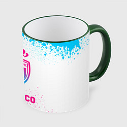 Кружка цветная Monaco neon gradient style