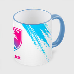 Кружка цветная West Ham neon gradient style