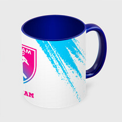 Кружка цветная West Ham neon gradient style