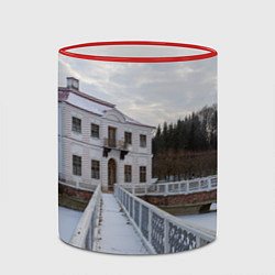 Кружка 3D Петергоф дворец Марли, цвет: 3D-красный кант — фото 2