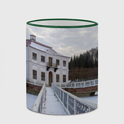 Кружка 3D Петергоф дворец Марли, цвет: 3D-зеленый кант — фото 2