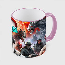 Кружка цветная Abiotic Factor атомные монстры