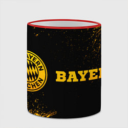 Кружка 3D Bayern - gold gradient по-горизонтали, цвет: 3D-красный кант — фото 2